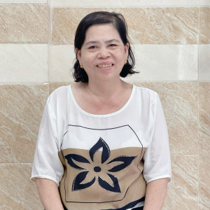 Chị Nguyễn Thị Hương quê An Giang nhận giúp việc nhà chăm ông, bà, chăm bé.