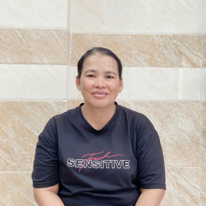 Chị Kim sinh 1983 quê Gia Lai siêng năng chịu khó tìm việc