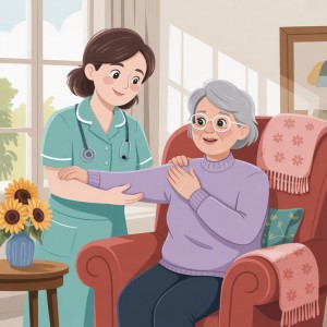 Cần cô chăm bà nằm 1 chổ , ở quận 10  nhà chung cư