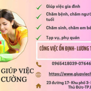 HÔM NAY EM THU CÓ 15 CÔNG VIỆC ĐANG CẦN CÁC CÔ/ CÁC CHỊ QUA NHẬN ĐI LÀM GẤP Ạ: