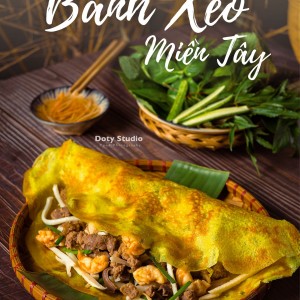 Tiệm bánh xèo miền Tây đường Nguyễn Văn Đậu Bình Thạnh cần nữ đổ bánh