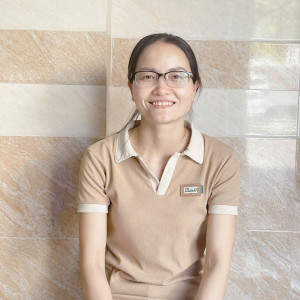 Chị Nguyệt sinh 1990 quê Hà Tĩnh nhận chăm bé - giúp việc nhà.