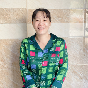 Chị Tiền 44 tuổi quê Vũng Tàu nhận chăm bé